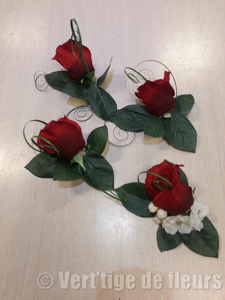 Boutonniere Rose Rouge