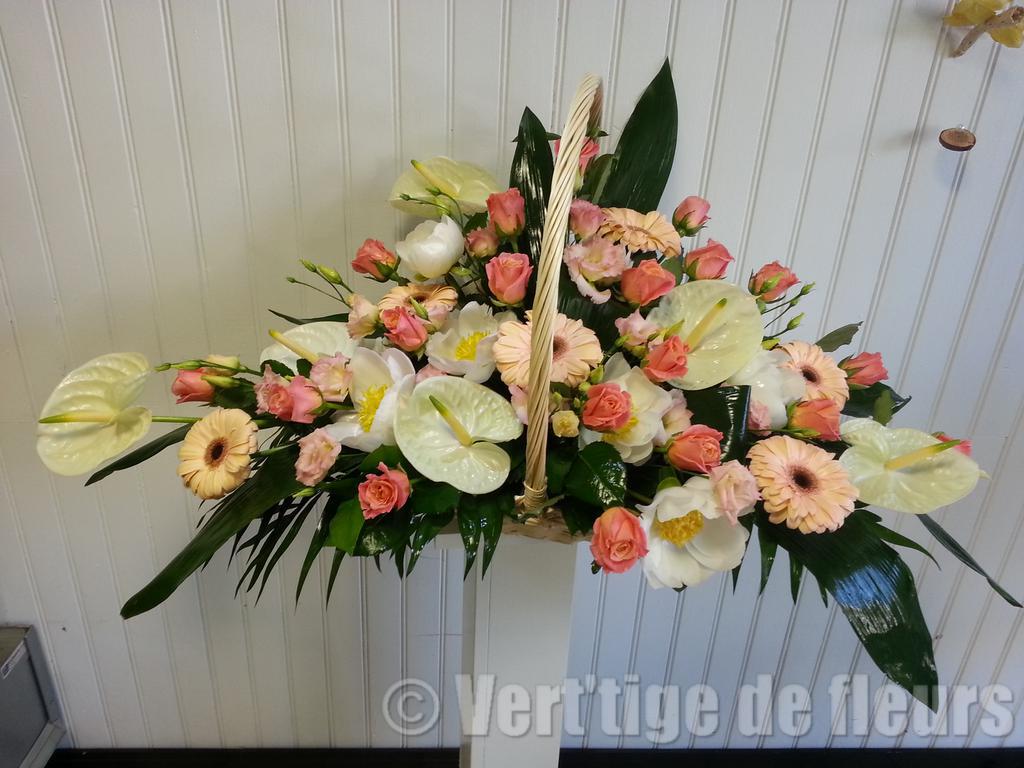 Corbeille funeraire pastel