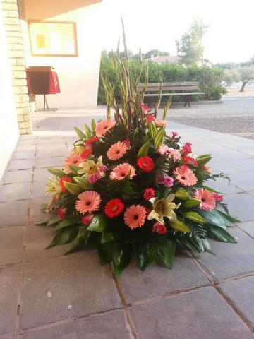 Coussin Funeraire Vert Tige de Fleurs Martigues