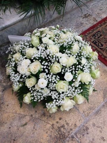 Coussin Funeraire Vert Tige de Fleurs Martigues