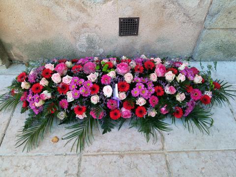 Dessus de cercueil Vert Tige de Fleurs Martigues