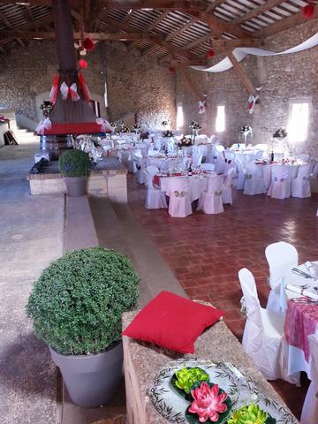 Decoration salle Mariage Domaine de Sulauze Miramas